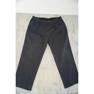LL Bean Jeans Men's 40x30 Comfort Waist Flannel Lined Navy Blue Chino Pants
